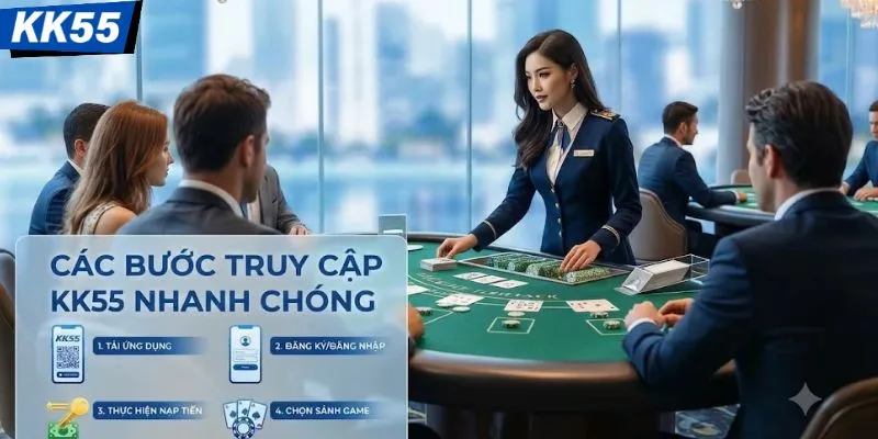 Các bước truy cập KK55 nhanh chóng 