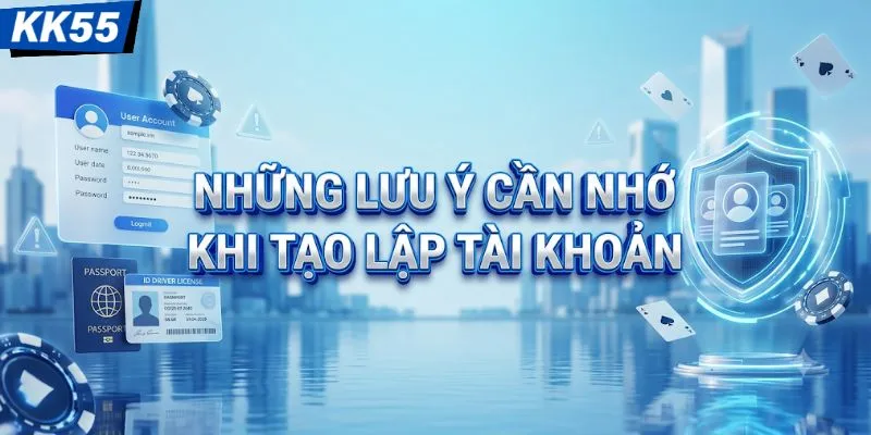 Những lưu ý cần nhớ khi tạo lập tài khoản